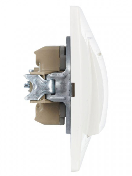 Выключатель 2-кл. СП Кварта 10А IP20 ВС10-2-1-КБ с индикацией бел. GENERICA EVK21-K01-10-DM ТехноИмпульс