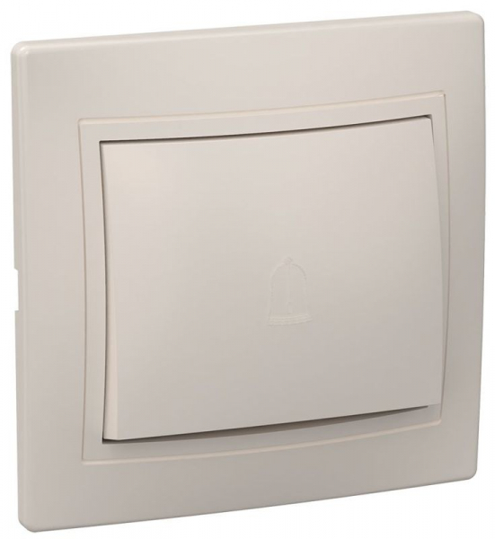 Переключатель проходной 1-кл. СП Кварта 10А IP20 ВСп10-1-0-ККм крем. GENERICA EVK12-K33-10-DM ТехноИмпульс