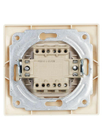 Переключатель проходной 1-кл. СП Кварта 10А IP20 ВСп10-1-0-ККм крем. GENERICA EVK12-K33-10-DM ТехноИмпульс