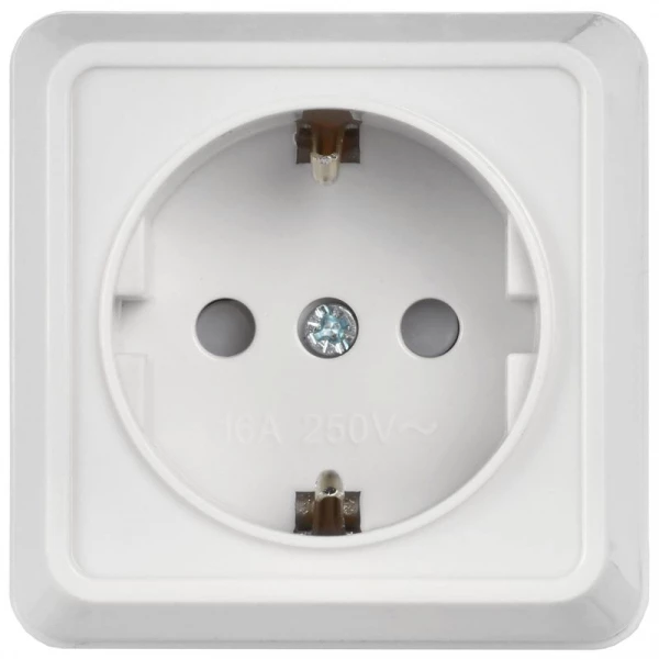Розетка 1-м ОП Октава РСш20-3-ОБ 16А IP20 с заземл. защ. шторки бел. GENERICA ERO14-K01-16-DC ТехноИмпульс