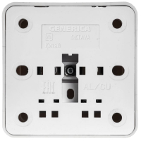 Розетка 1-м ОП Октава 10А IP20 без заземл. бел. GENERICA ERO10-K01-10-DC ТехноИмпульс