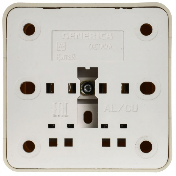 Розетка 1-м ОП Октава 10А IP20 без заземл. крем. GENERICA ERO10-K33-10-DC ТехноИмпульс