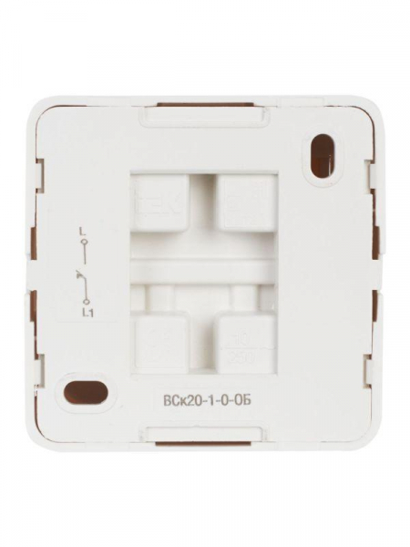 Выключатель кнопочный 1-кл. ОП Октава 10А IP20 ВСк20-1-0-ОБ бел. GENERICA EVO13-K01-10-DC ТехноИмпульс