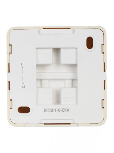 Выключатель 1-кл. ОП Октава 10А IP20 ВС20-1-0-ОКм крем. GENERICA EVO10-K33-10-DC ТехноИмпульс