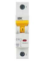 Выключатель автоматический модульный 1п C 16А 6кА ВА47-60M KARAT IEK MVA31-1-016-C ТехноИмпульс
