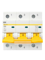 Выключатель автоматический модульный 3п C 80А 10кА ВА47-100 KARAT IEK MVA40-3-080-C ТехноИмпульс