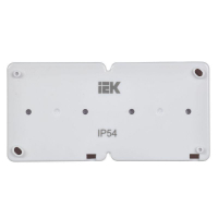 Розетка 2-м ОП Гермес Plus РСб22-3-ГПБб 16А IP54 с заземл. с крышкой бел. IEK ERMP22-K01-16-54-EC ТехноИмпульс