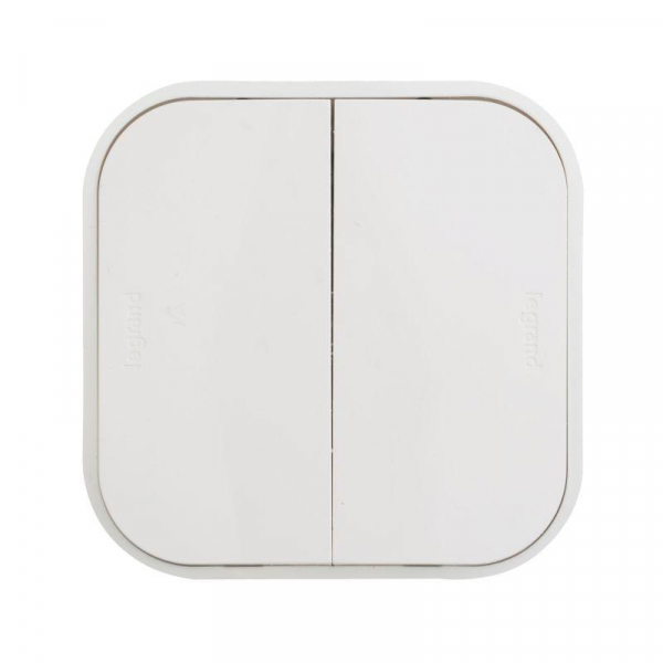 Выключатель 2-кл. ОП Quteo 10А IP20 10AX бел. IEK 782202 ТехноИмпульс