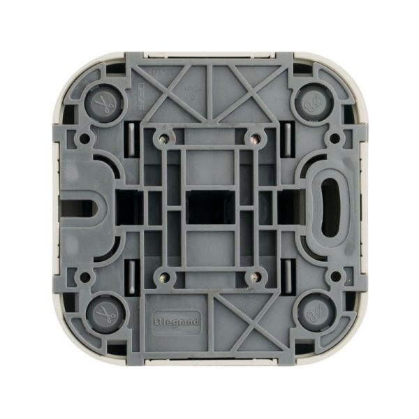 Выключатель 2-кл. ОП Quteo 10А IP20 10AX сл. кость IEK 782232 ТехноИмпульс