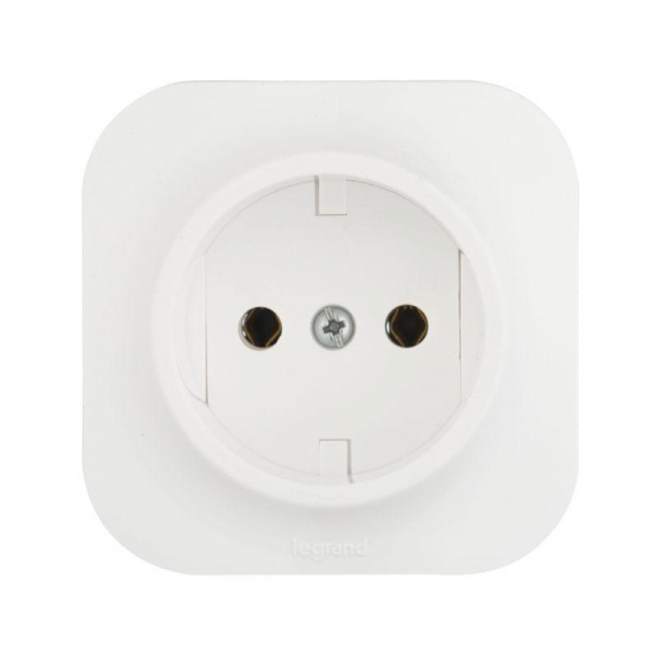 Розетка 1-м ОП Quteo 16А IP20 2P без заземл. без защ. шторок бел. IEK 782210 ТехноИмпульс