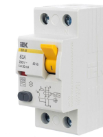 Выключатель дифференциального тока (УЗО) 2п 63А 30мА тип AC ВД1-63 KARAT IEK MDV10-2-063-030 ТехноИмпульс