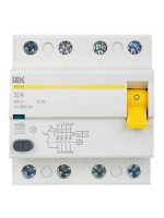 Выключатель дифференциального тока (УЗО) 4п 32А 300мА тип AC ВД1-63 KARAT IEK MDV10-4-032-300 ТехноИмпульс