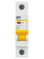 Выключатель автоматический модульный 1п C 1А 4.5кА ВА47-29 KARAT IEK MVA20-1-001-C ТехноИмпульс