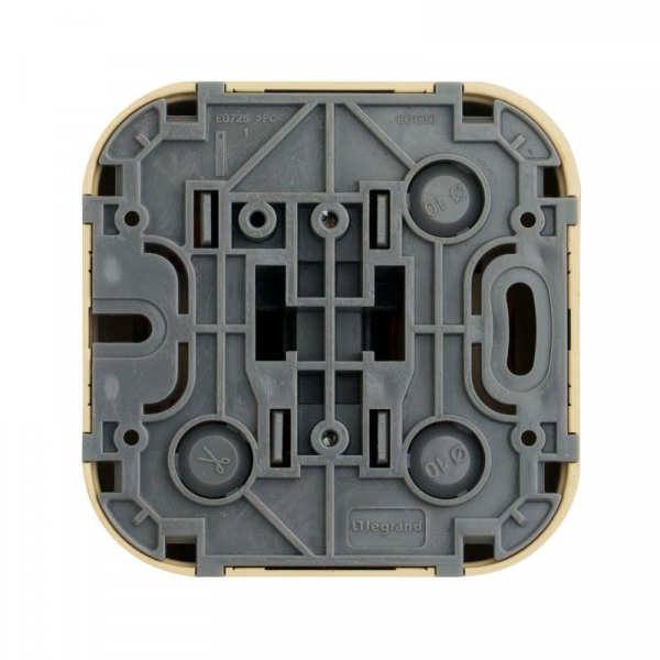 Выключатель 1-кл. ОП Quteo 10А IP20 10AX дерево IEK 782260 ТехноИмпульс