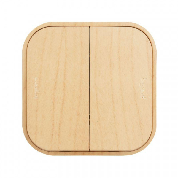 Выключатель 2-кл. ОП Quteo 10А IP20 10AX дерево IEK 782262 ТехноИмпульс