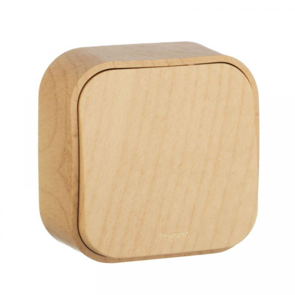 Переключатель проходной 1-кл. ОП Quteo 10А IP20 10AX дерево IEK 782264 ТехноИмпульс