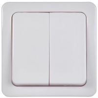 Выключатель 2-кл. ОП Гермес Plus 10А IP54 ВС20-2-0-ГПБ бел. IEK EVMP20-K01-10-54-EC ТехноИмпульс