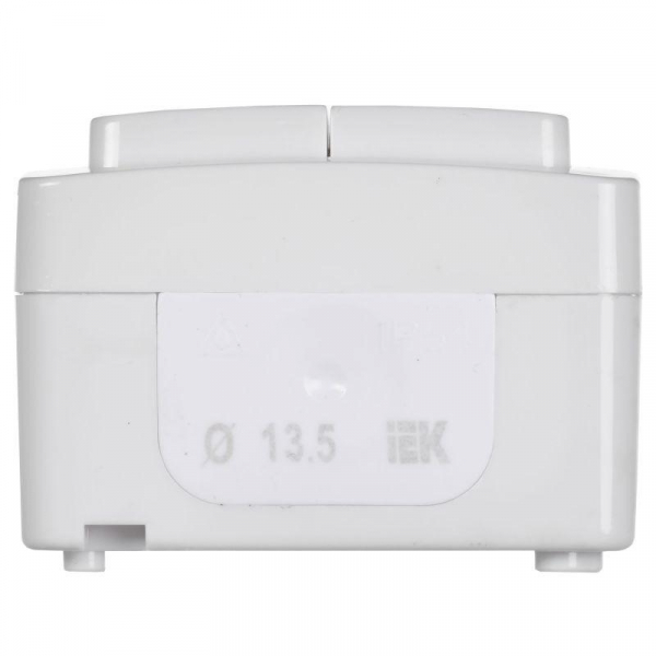 Выключатель 2-кл. ОП Гермес Plus 10А IP54 ВС20-2-0-ГПБ бел. IEK EVMP20-K01-10-54-EC ТехноИмпульс