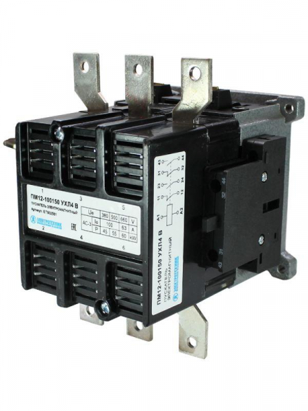 Пускатель ПМ 12-100150 УХЛ4 В 100А кат. 220В AC 2НО+2НЗ Электротехник ET502581 ТехноИмпульс