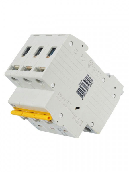 Выключатель автоматический модульный 3п C 40А 6кА ВА47-60M KARAT IEK MVA31-3-040-C ТехноИмпульс