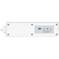 Удлинитель 3х5м с заземл. 16А IP20 У03К 2P+PE 250В ПВС 3х1 с выкл. IEK WYP10-16-03-05-ZK-N ТехноИмпульс