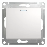 Выключатель 1-кл. СП Glossa 10А IP20 (сх. 1а) 10AX с подсветкой механизм бел. SE GSL000113 ТехноИмпульс