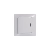 Выключатель 1-кл. СП Glossa 10А IP20 (сх. 1а) 10AX с подсветкой механизм бел. SE GSL000113 ТехноИмпульс