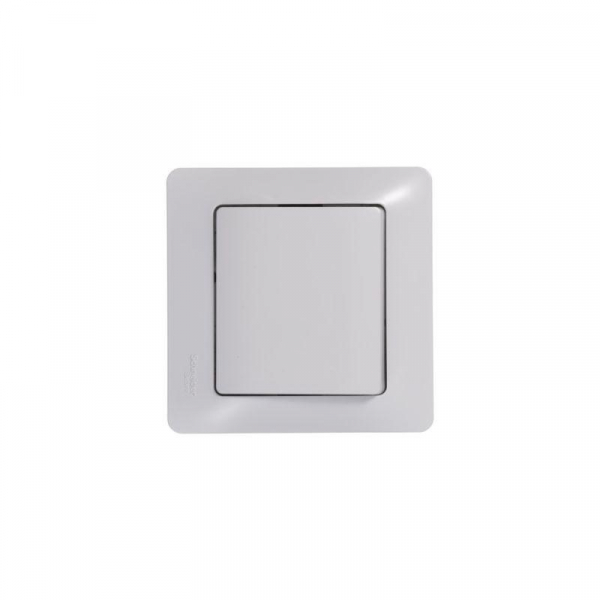 Кнопка нажимная 1-кл. СП Glossa 10А IP20 (сх. 1) 10AX механизм бел. SE GSL000115 ТехноИмпульс