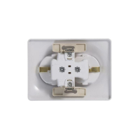 Розетка 2-м СП Glossa 16А IP20 с заземл. в сборе бел. SE GSL000124 ТехноИмпульс