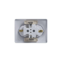 Розетка 2-м СП Glossa 16А IP20 с заземл. защ. шторки в сборе бел. SE GSL000126 ТехноИмпульс