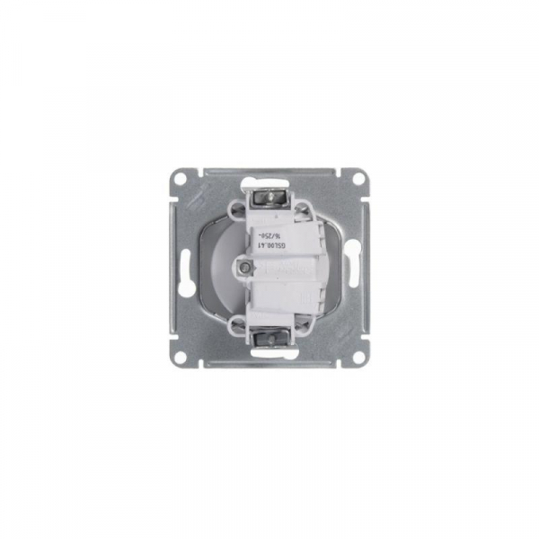 Розетка 1-м СП Glossa 16А IP20 без заземл. механизм бел. SE GSL000141 ТехноИмпульс