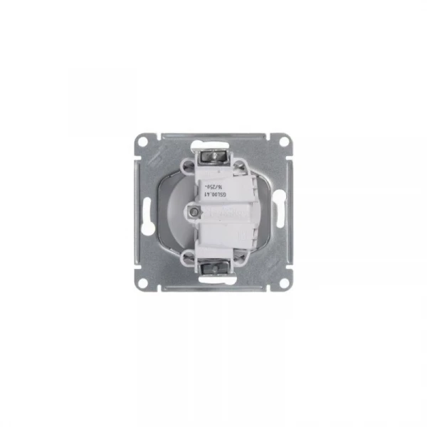 Розетка 1-м СП Glossa 16А IP20 без заземл. механизм бел. SE GSL000141 ТехноИмпульс