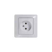 Розетка 1-м СП Glossa 16А IP20 без заземл. механизм бел. SE GSL000141 ТехноИмпульс