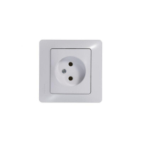 Розетка 1-м СП Glossa 16А IP20 без заземл. механизм бел. SE GSL000141 ТехноИмпульс