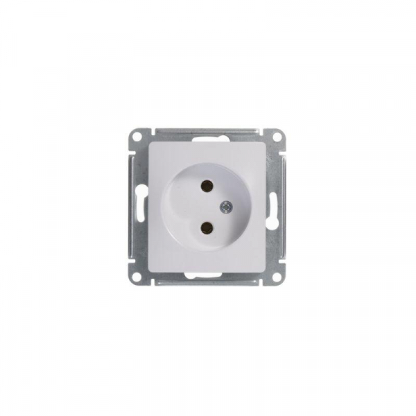 Розетка 1-м СП Glossa 16А IP20 без заземл. механизм бел. SE GSL000141 ТехноИмпульс