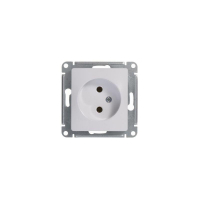 Розетка 1-м СП Glossa 16А IP20 без заземл. механизм бел. SE GSL000141 ТехноИмпульс