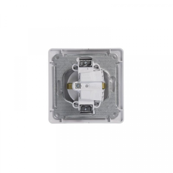 Розетка 1-м СП Glossa 16А IP20 с заземл. в сборе бел. SE GSL000142 ТехноИмпульс