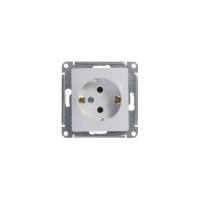 Розетка 1-м СП Glossa 16А IP20 с заземл. механизм бел. SE GSL000143 ТехноИмпульс