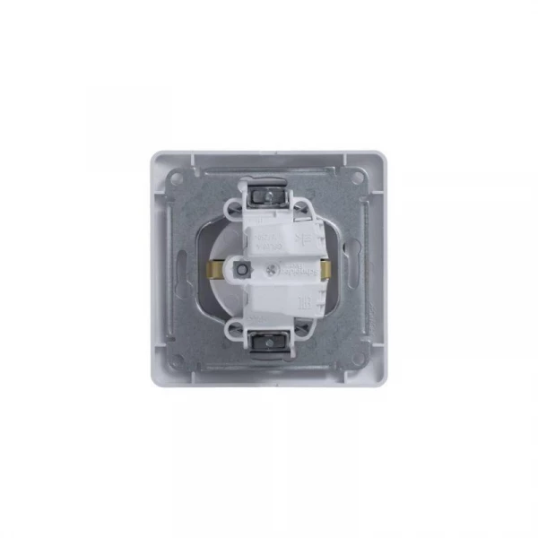 Розетка 1-м СП Glossa 16А IP20 с заземл. защ. шторки в сборе бел. SE GSL000144 ТехноИмпульс