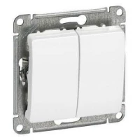 Выключатель 2-кл. СП Glossa 10А IP20 (сх. 5) 10AX механизм бел. SE GSL000151 ТехноИмпульс