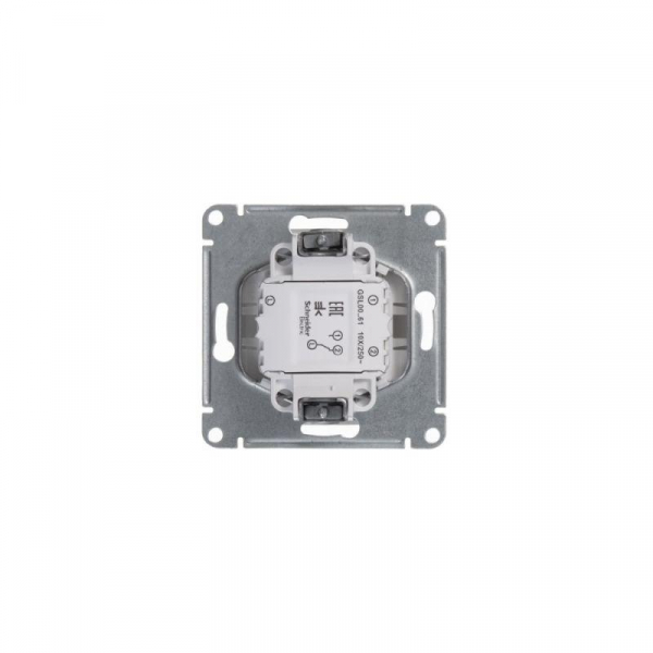 Переключатель проходной 1-кл. СП Glossa 10А IP20 (сх. 6) 10AX механизм бел. SE GSL000161 ТехноИмпульс