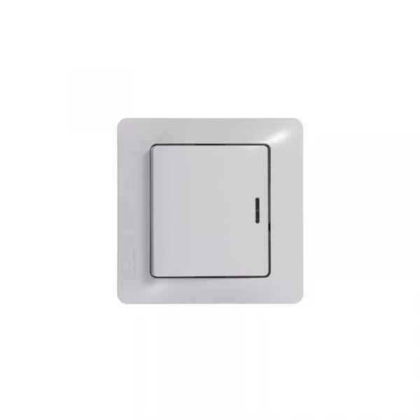Переключатель проходной 1-кл. СП Glossa 10А IP20 (сх. 6а) 10AX с подсветкой механизм бел. SE GSL000163 ТехноИмпульс