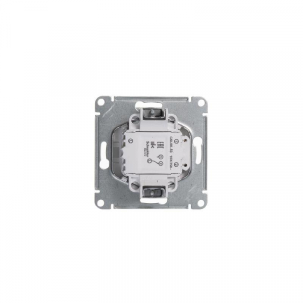 Переключатель проходной 1-кл. СП Glossa 10А IP20 (сх. 6а) 10AX с подсветкой механизм бел. SE GSL000163 ТехноИмпульс