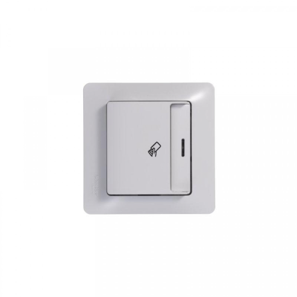 Выключатель карточный 1-кл. 1мод. СП Glossa 10А IP20 (сх. 6) механизм бел. SE GSL000169 ТехноИмпульс