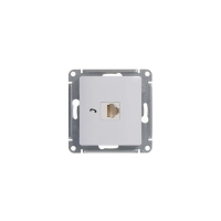 Розетка телефонная 1-м СП Glossa RJ11 механизм бел. SE GSL000181T ТехноИмпульс