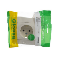 Розетка 1-м СП Glossa 16А IP20 с заземл. в сборе беж. SE GSL000242 ТехноИмпульс