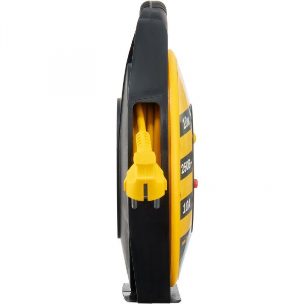 Удлинитель на катушке 4х10м с заземл. 10А IP20 Industrial УК10 3х1 термозащита IEK WKP14-10-04-10 ТехноИмпульс