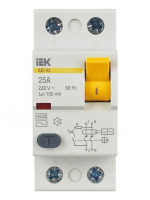 Выключатель дифференциального тока (УЗО) 2п 25А 100мА тип AC ВД1-63 KARAT IEK MDV10-2-025-100 ТехноИмпульс