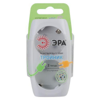 Разветвитель 2-м с заземл. 16А IP20 SP-2e-W защ. шторки бел. Эра C0045528 ТехноИмпульс