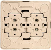 Розетка 4-м ОП Этюд 16А IP20 250В без заземл. без защ. шторок крем. SE PA16-205K ТехноИмпульс